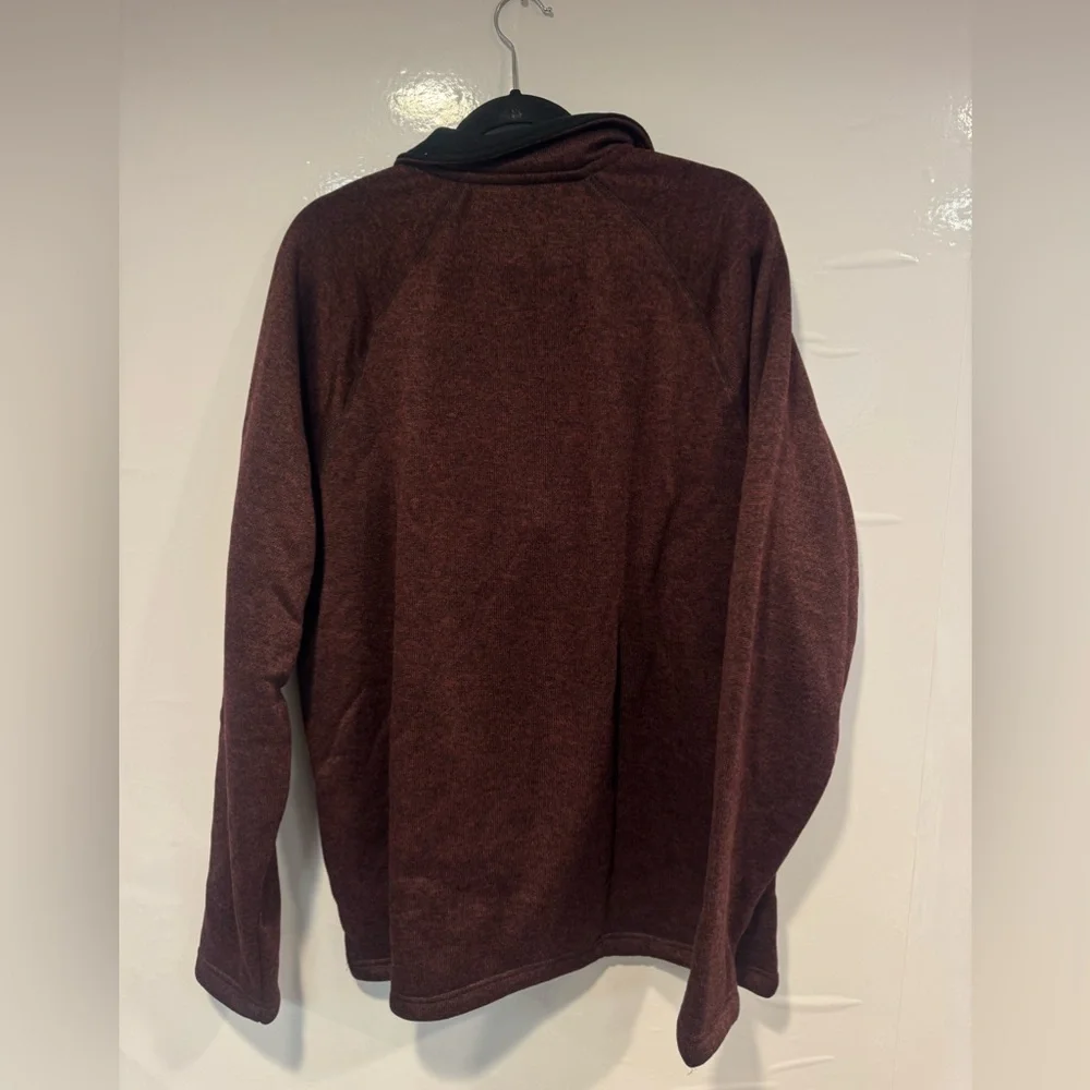 Eddie Bauer Men's‎ Burgundy Zip-Up Sweater